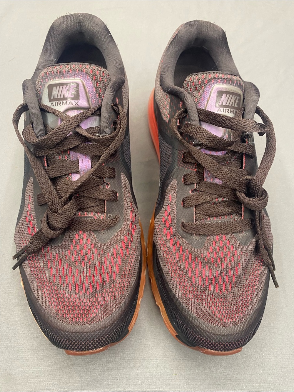 Nike Women's Air Max Sneakers - Brown with Pink Highlights